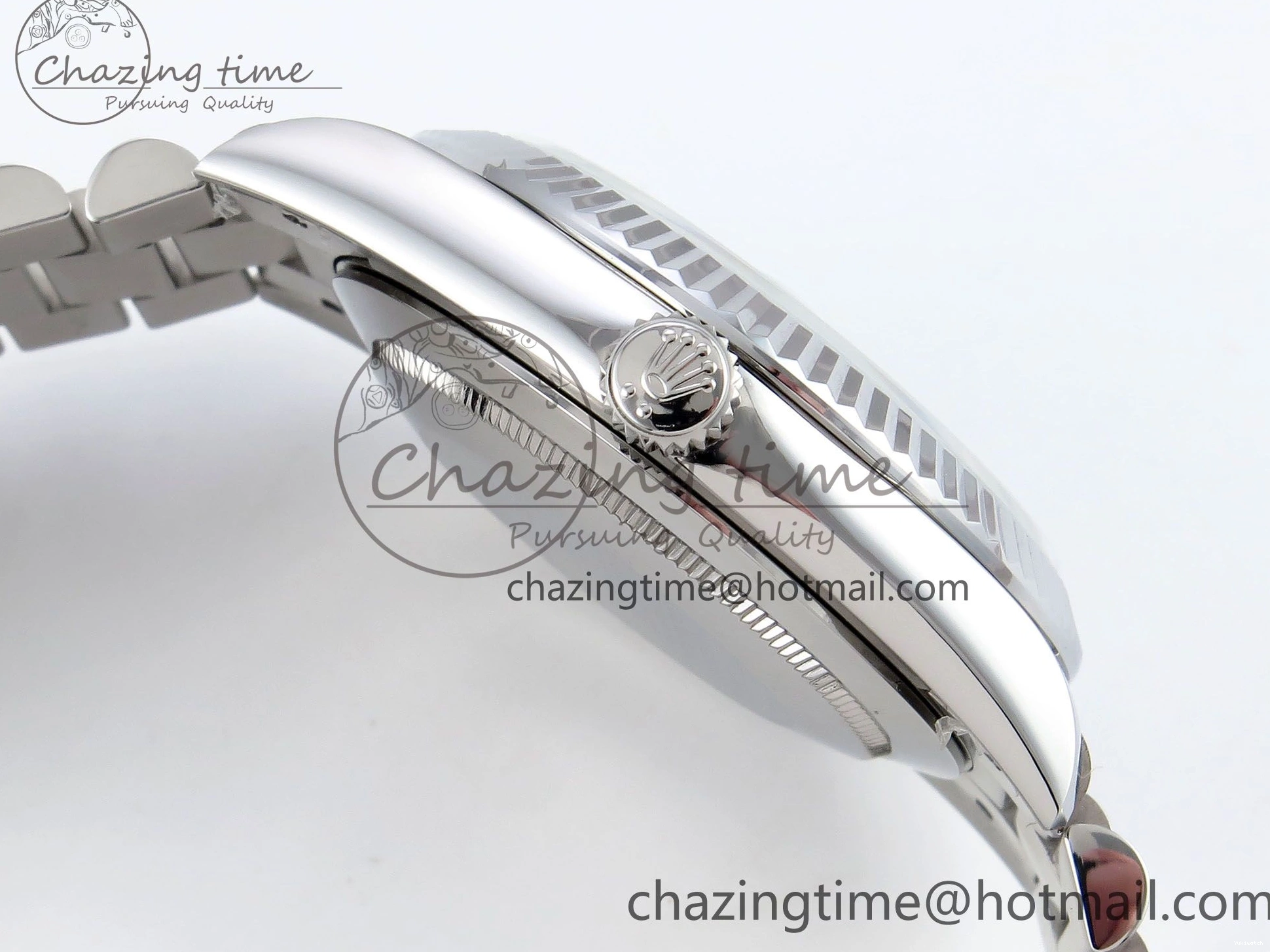 Weight) DayDate Ice JDF Steel 40 904L on SS VR3255 Bracelet Textured Blue President V3 (Gain Dial 0114